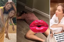 Té ngửa khoảnh khắc nát rượu của Ngọc Trinh và loạt sao Vbiz