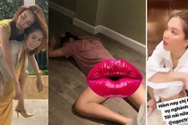 Té ngửa khoảnh khắc nát rượu của Ngọc Trinh và loạt sao Vbiz