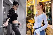 Phương Oanh khoe vòng eo phẳng lì, Huyền Lizzie trẻ trung dạo phố