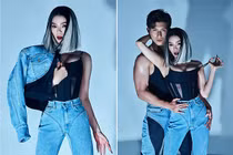 Lệ Quyên o ép vòng 1, tạo dáng gợi cảm bên tình trẻ