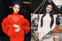 Nhã Phương diện đầm đỏ xuyên thấu, Đỗ Thị Hà đi chợ Tết