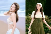 Hot face sao Việt: Thiên An thả dáng gợi cảm trước biển