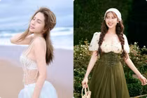 Hot face sao Việt: Thiên An thả dáng gợi cảm trước biển