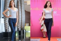 Thí sinh có chiều cao khủng tại Hoa hậu Hoàn Vũ VN