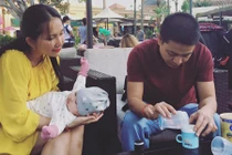 Diễn viên Kim Hiền hạnh phúc khoe con gái bụ bẫm