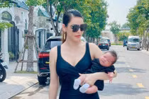 Quế Vân khoe dáng nuột sau 1 tháng sinh con trai thứ ba