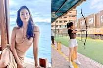 Hồng Diễm hiếm hoi khoe ảnh bikini, gợi cảm ngộp thở