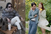 Phương Oanh mặc sang chảnh, Thuý Ngân - Võ Cảnh chụp ảnh tình tứ