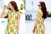 Hoa hậu Kỳ Duyên xuống phố sau ồn ào dáng ngủ