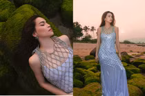 Hồ Ngọc Hà thả dáng tuyệt đẹp ở bãi rêu Đà Nẵng