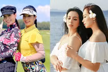 Cặp mẫu song sinh Thúy Hằng - Thúy Hạnh đọ sắc ở tuổi U50