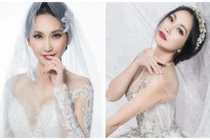 Kim Hiền mặc váy cưới đẹp gợi cảm như gái chưa chồng ở tuổi U40