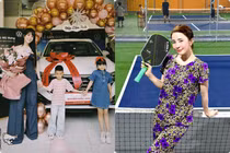 Diệp Lâm Anh mua xe tặng con, Quỳnh Nga độc lạ trên sân pickleball