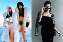 Thuý Hằng - Thuý Hạnh diện bikini giữa tuyết, Lệ Quyên đẹp sang chảnh