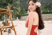 Hoa hậu Kỳ Duyên nuột nà với váy hai dây