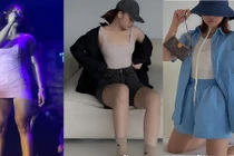 Miu Lê khoe vòng eo phẳng lì, đôi chân “lực sĩ” nay còn đâu!