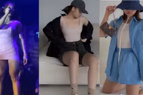 Miu Lê khoe vòng eo phẳng lì, đôi chân “lực sĩ” nay còn đâu!