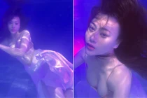 Phương Oanh khoe ảnh nóng bỏng ngộp thở trong bể bơi