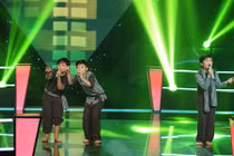 Ba chú “Hai lúa” gây bão Giọng hát Việt nhí