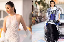 Thanh Hằng catwalk thần thái đỉnh cao với đôi chân dài 1,12m