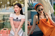 Lê Âu Ngân Anh diện đồ hiệu xa hoa, đẹp rạng rỡ