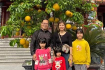 Cuộc sống hạnh phúc của ông bố 5 con Vượng Râu