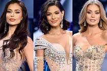 Đọ sắc vóc tân Hoa hậu Hoàn vũ 2023 và 2 á hậu