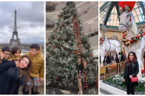 Sao Việt tận hưởng không khí Giáng sinh nơi trời Tây