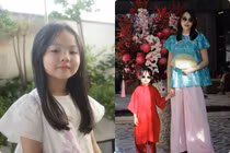 Con gái Đàm Thu Trang hoá “mỹ nhân nhí” với tóc mái thưa