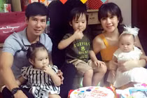 Ca sĩ Lý Hải đón sinh nhật hạnh phúc bên vợ con