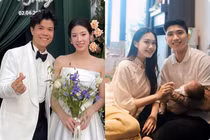 Đinh Mạnh Ninh tổ chức hôn lễ, Doãn Hải My khoe con đầy tháng