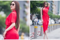 Bỏ lại “vận đen” năm cũ, Thư Dung “sang chảnh” trên phố