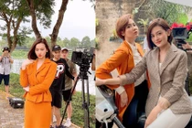 Bi hài hậu trường sao Việt mặc đồ mùa đông đóng phim giữa hè