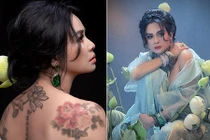 Không còn ngại ngùng, Thanh Lam buông áo khoe trọn hình xăm trên lưng