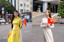 Hot face sao Việt: Hoàng Thùy chụp ảnh áo dài hướng về đại lễ