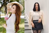 Hot face sao Việt: Lệ Quyên khoe chân dài khi diện tất lưới