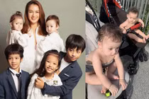 5 con đáng yêu nhà Diễm Châu, cặp sinh đôi chiếm spotlight