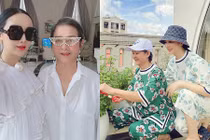 Ở nhà tránh dịch, HH Giáng My cùng mẹ U80 vẫn đẹp “thần thái“