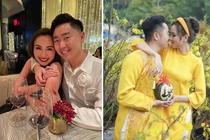 Hoa hậu Diễm Hương tình tứ bên chồng thứ ba