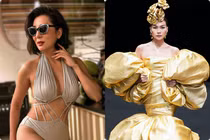 MC Kỳ Duyên khoe ảnh diện áo tắm, Thanh Hằng mặc váy nặng 15kg