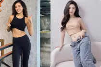 Khánh Vân lộ vòng eo săn chắc, Quỳnh Kool khoe vóc dáng cực đỉnh