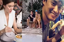 Loạt ảnh sao ngoại thích thú đồ ăn vỉa hè khi đến Việt Nam