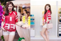 Á hậu Dương Tú Anh trẻ trung trong trang phục thể thao