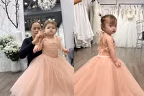 Cặp song sinh lai Tây của Diễm Châu hóa công chúa siêu đáng yêu