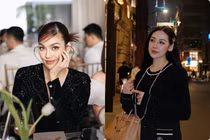 Hot face sao Việt: Lan Khuê ăn mặc sang chảnh đi sự kiện