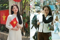 Hot face sao Việt: Minh Trang diện áo dài trắng đẹp tinh khôi