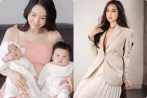 Sam khoe cận hai con sinh đôi, Mai Phương Thuý diện mốt không nội y