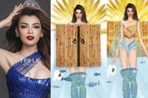 Thiết kế trang phục dân tộc “Cầu tõm” gây tranh cãi, bị chê “bốc mùi“