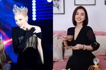 Hot face sao Việt: Kỳ Duyên nhuộm tóc hồng sáng và đội vương miện