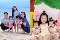 Ngắm 3 thiên thần đáng yêu của diễn viên Vân Trang